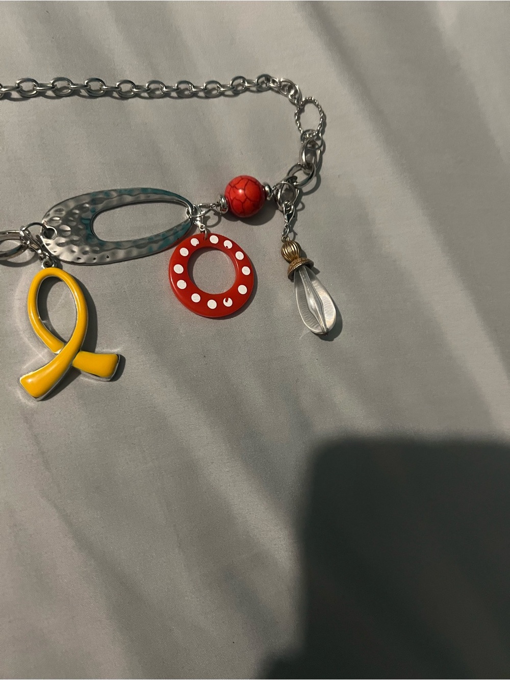 #123. Handmade Upcycled Boho Belt Chain with Detachable Pendants -One of a Kind - Picture 13 of 15